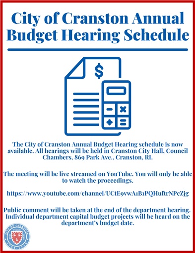 Annual Budget Hearing Schedule